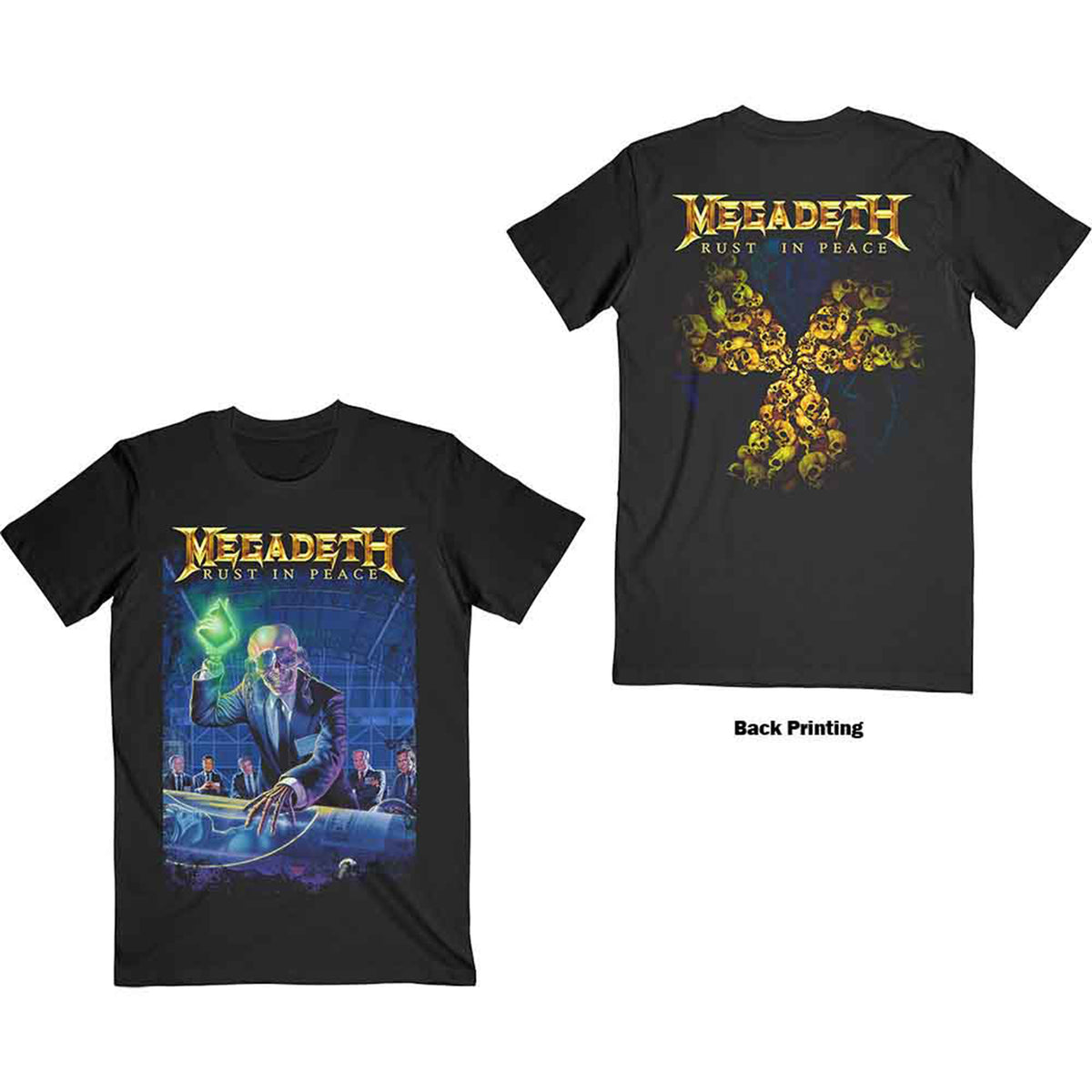 MEGADETH - RUST IN PEACE 30TH ANNIVERSARY - T-Shirt Black (Back Print)