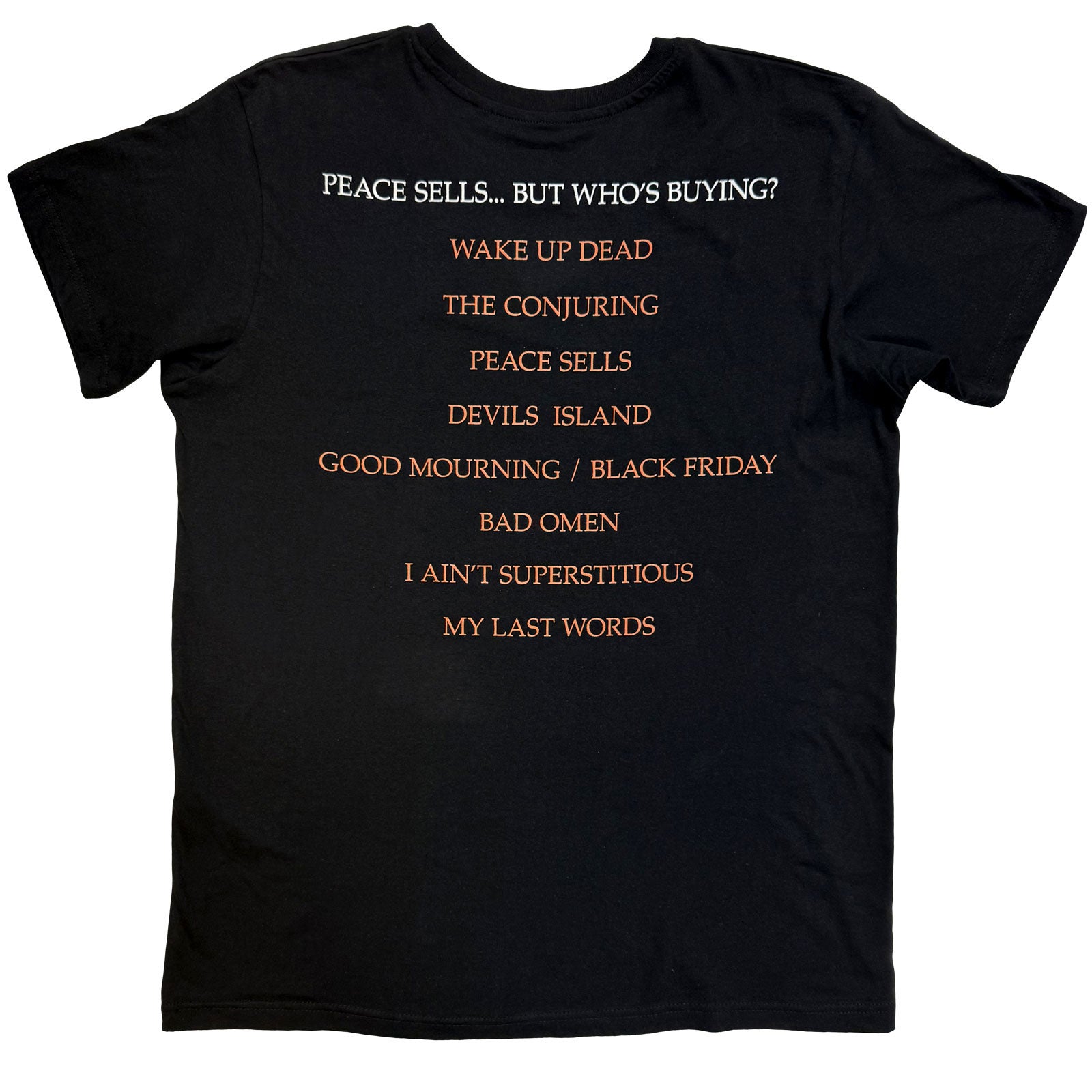 MEGADETH - PEACE SELLS ALBUM COVER - T-Shirt Black (Back Print)