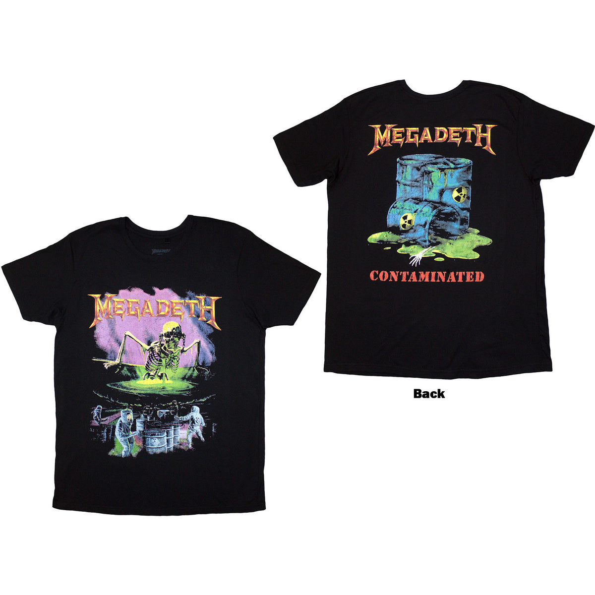 MEGADETH - CONTAMINATED - T-Shirt Black (Back Print)