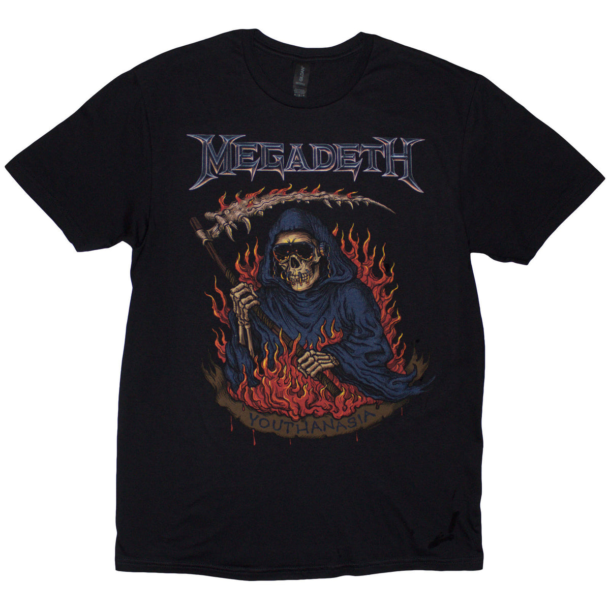 MEGADETH - YOUTHANASIA FLAMES - T-Shirt Black