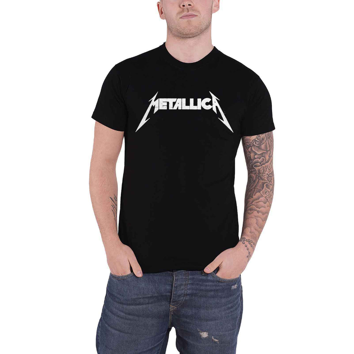 METALLICA - MASTER OF PUPPETS PHOTO - T-Shirt Black (Back Print)
