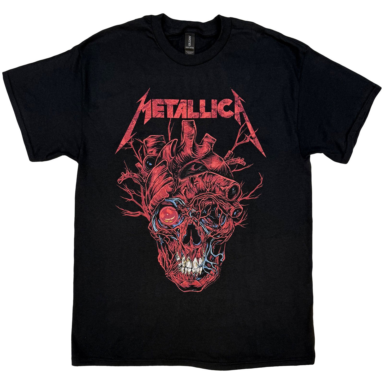 METALLICA - HEART SKULL - T-Shirt Black