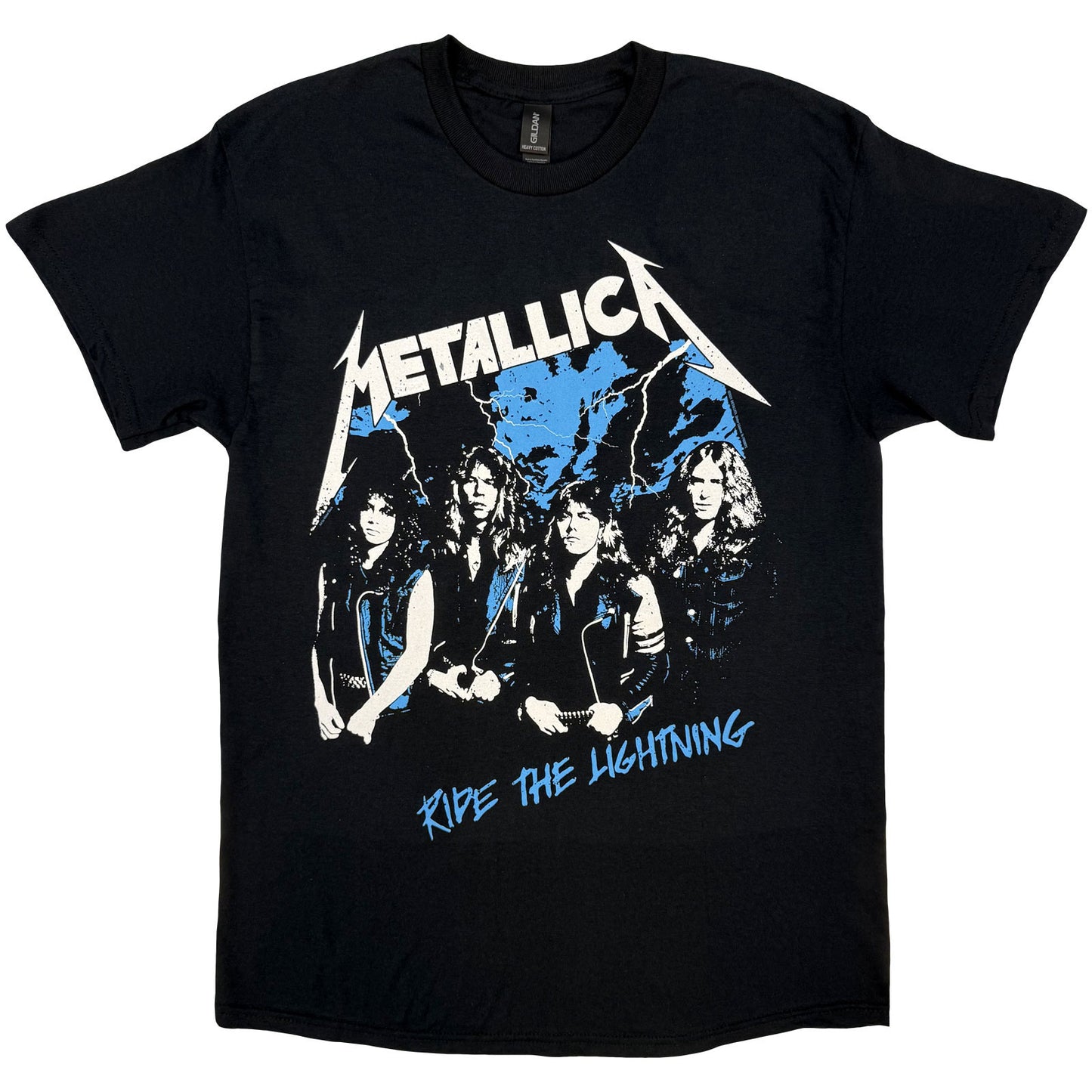 METALLICA - VINTAGE RIDE THE LIGHTNING - T-Shirt Black