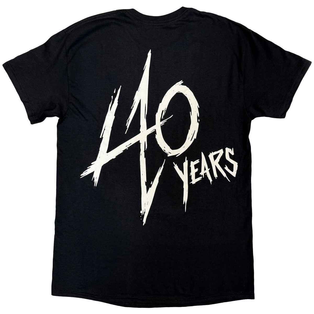 METALLICA - 40TH ANNIVERSARY SONGS LOGO - T-Shirt Black (Back Print)