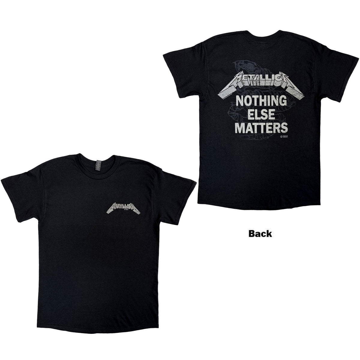 METALLICA - NOTHING ELSE MATTERS - T-Shirt Black (Back Print)