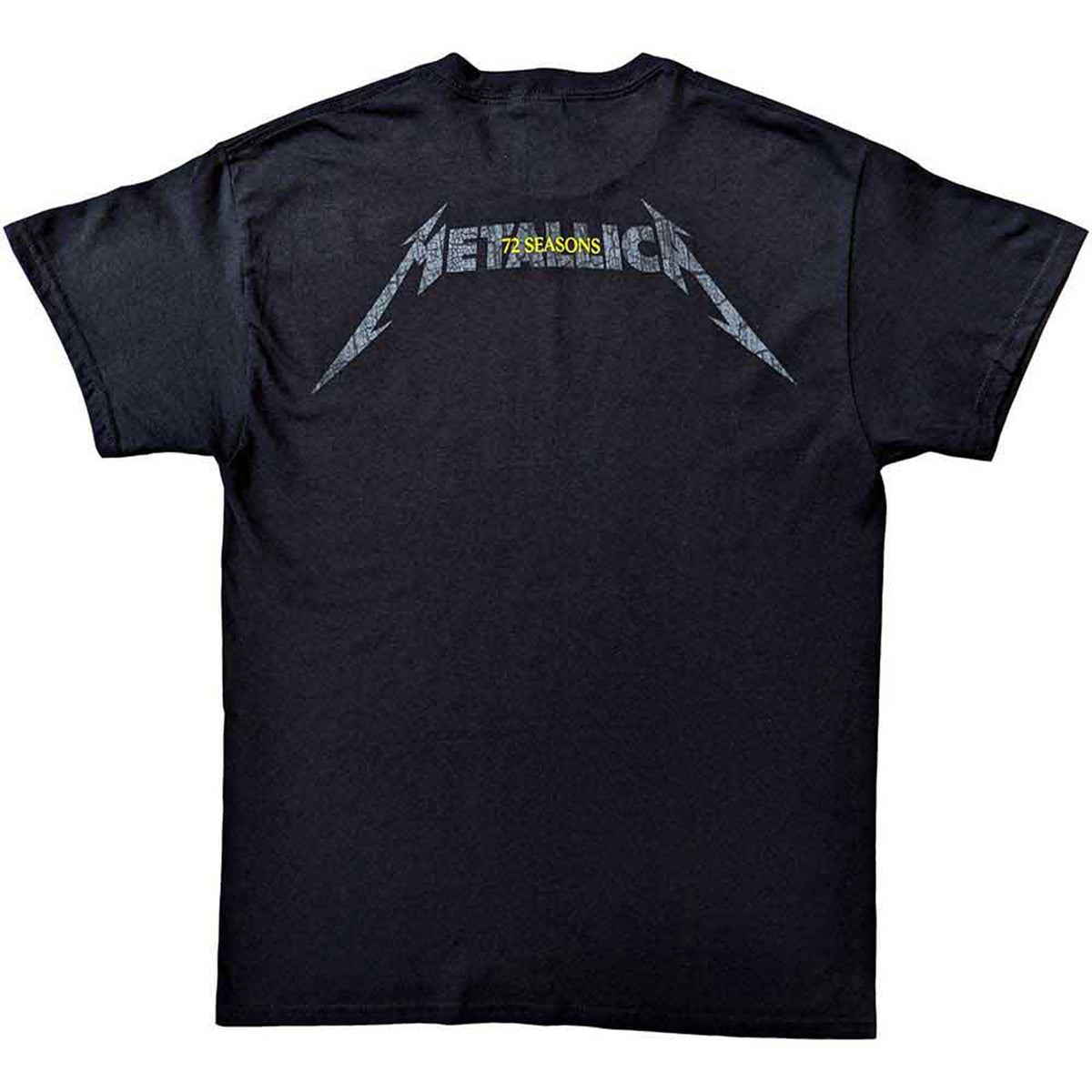 METALLICA - 72 SEASONS CHARRED LOGO - T-Shirt Black (Back Print)