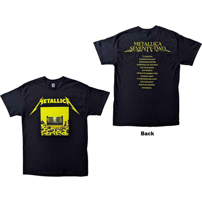 METALLICA - 72 SEASONS SQUARED COVER - T-Shirt Black (Back Print)