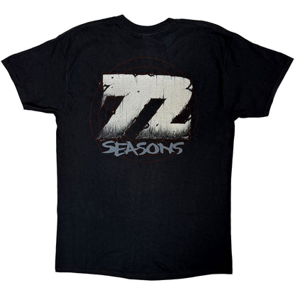 METALLICA - SKULL SCREAMING RED 72 SEASONS - T-Shirt Black (Back Print)