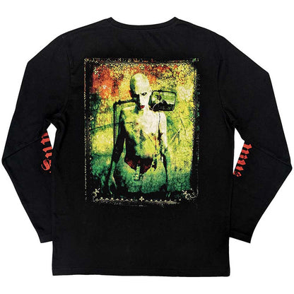 MARILYN MANSON - DEATH - Long Sleeve T-Shirt Black (Back & Sleeve Print)