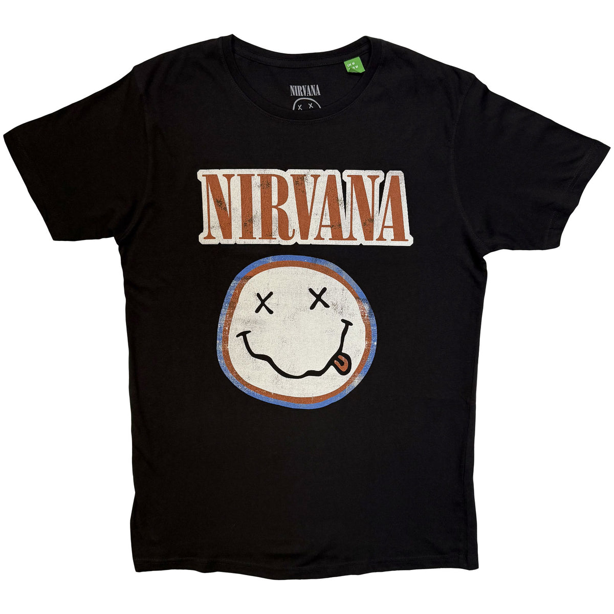 NIRVANA - DISTRESSED LOGO - T-Shirt Black