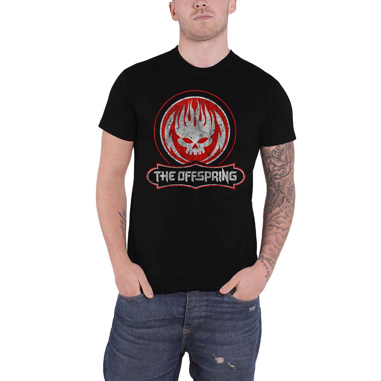 OFFSPRING, THE - DISTRESSED SKULL - T-Shirt Black