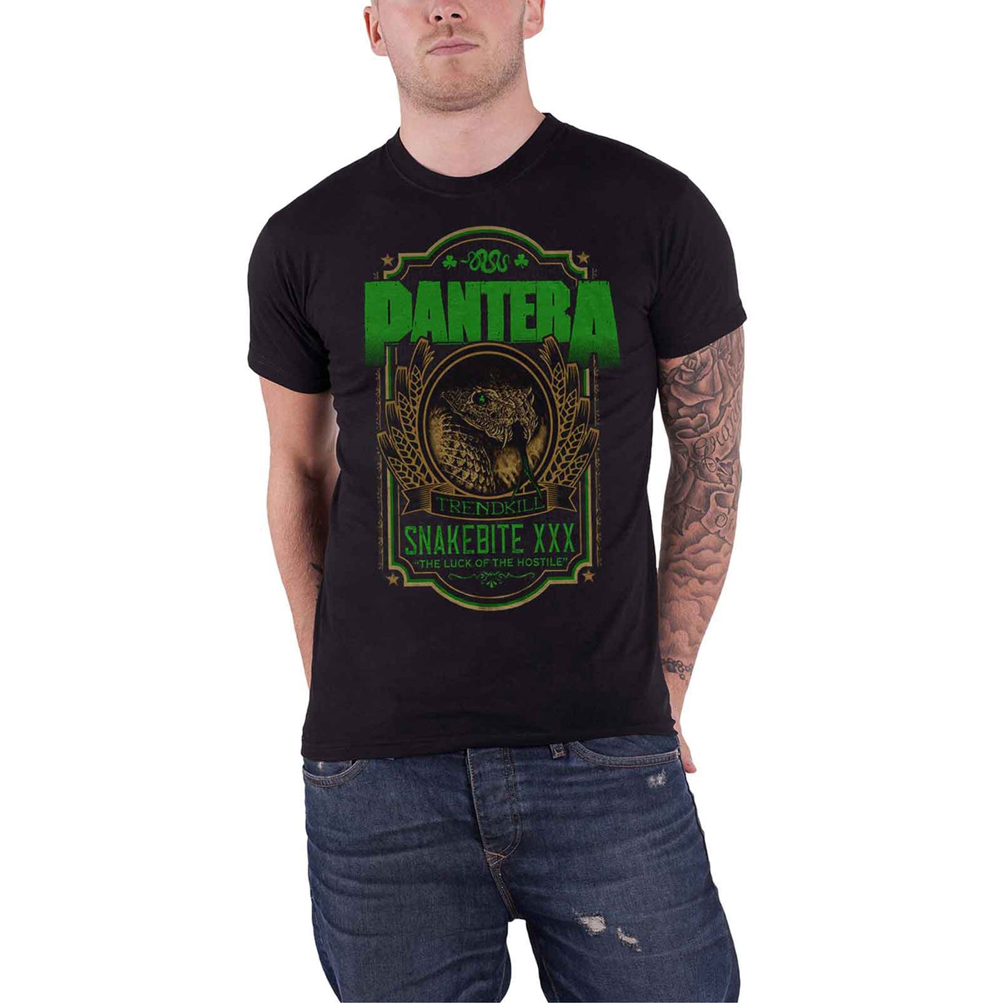 PANTERA - SNAKEBITE XXX LABEL - T-Shirt Black