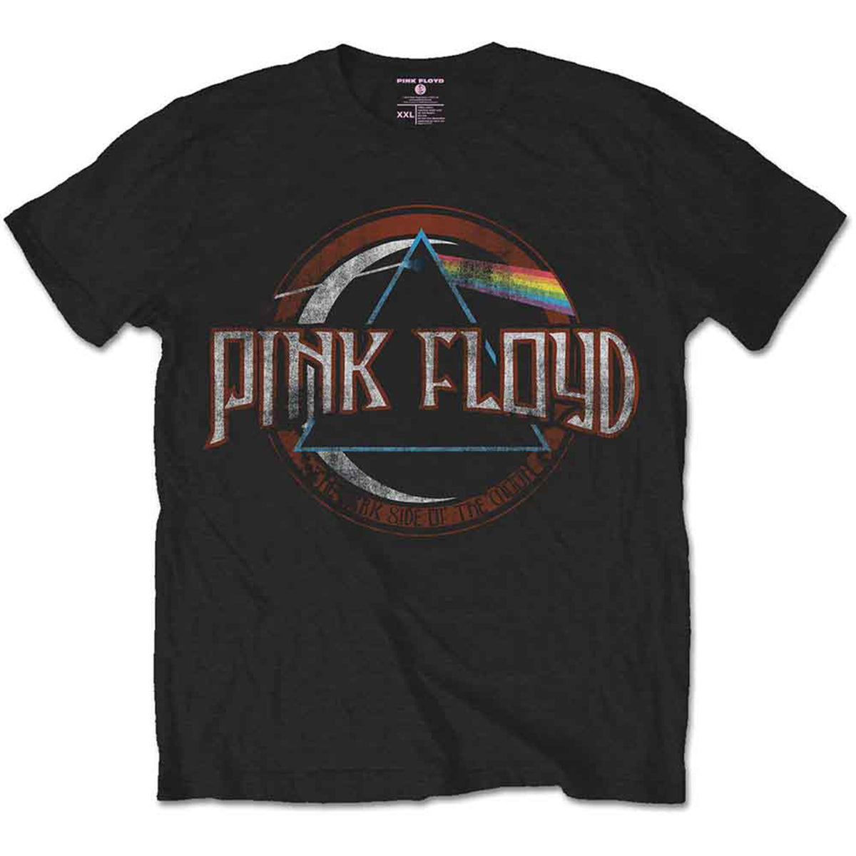 PINK FLOYD - VINTAGE DARK SIDE OF THE MOON SEAL - T-Shirt noir