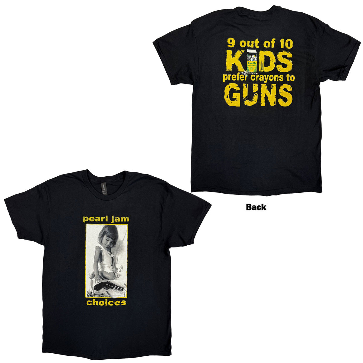 PEARL JAM - CHOICES - T-Shirt Black (Back Print)