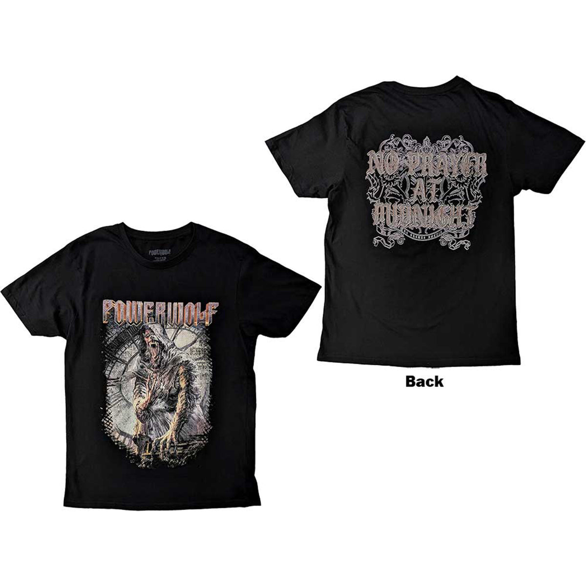 POWERWOLF - NO PRAYER - T-Shirt Black (Back Print)