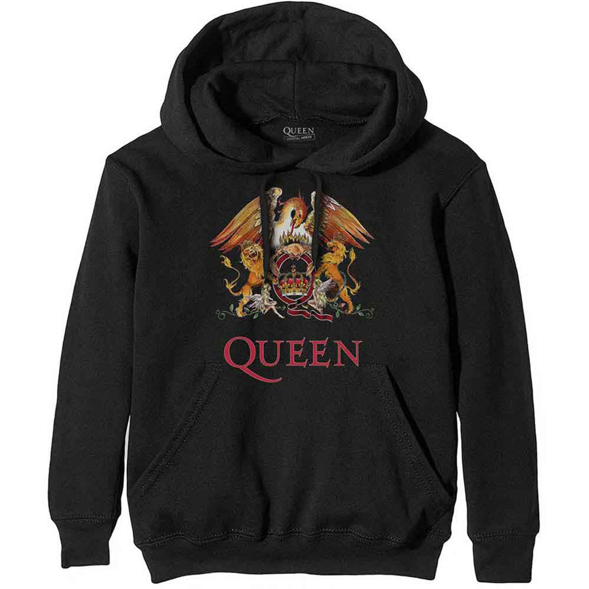 QUEEN - CLASSIC CREST - Pullover Hoodie Black