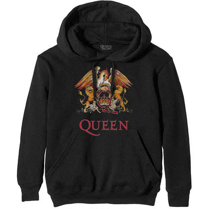 QUEEN - CLASSIC CREST - Pullover Hoodie Black
