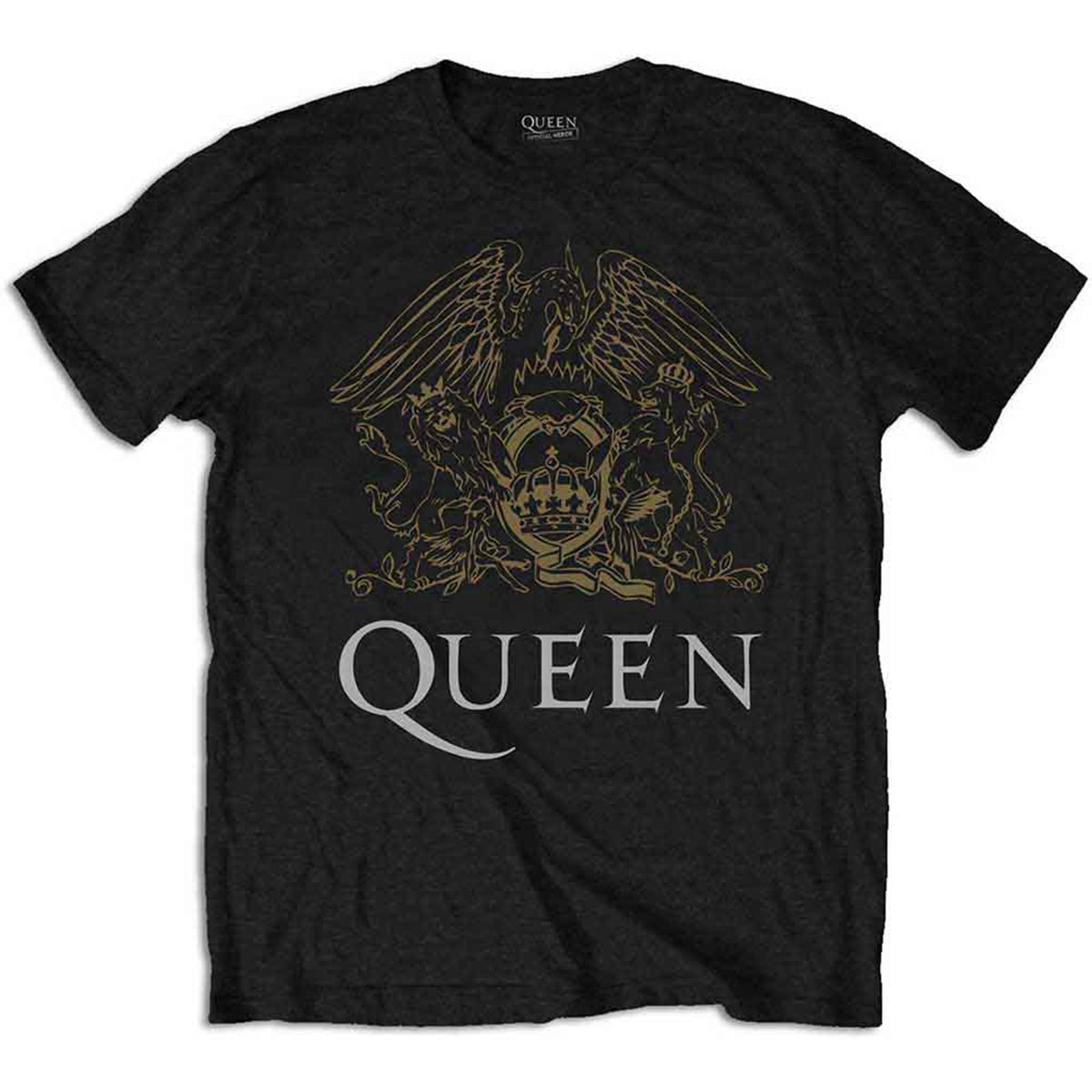 QUEEN - CREST - T-Shirt Black