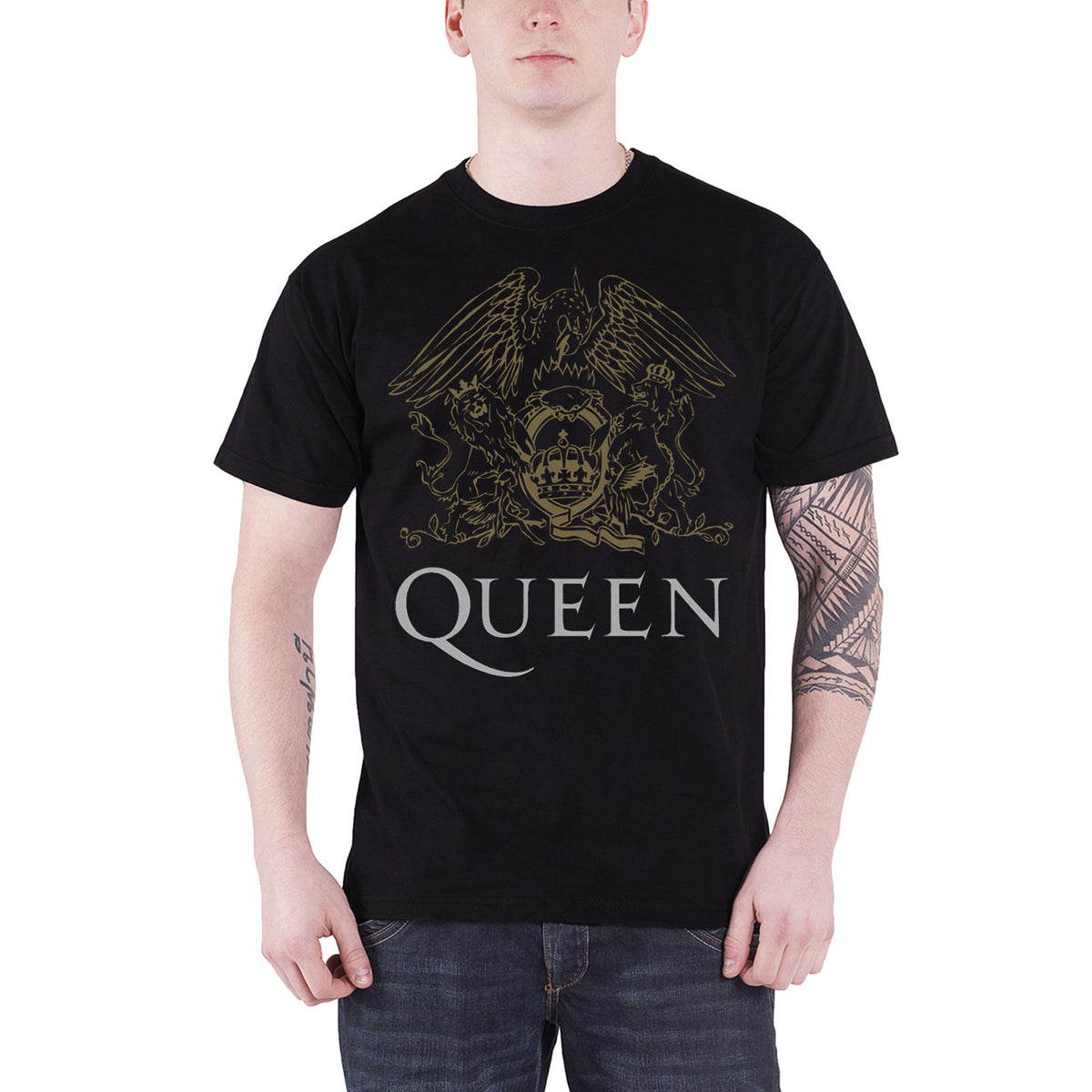 QUEEN - CREST - T-Shirt Black