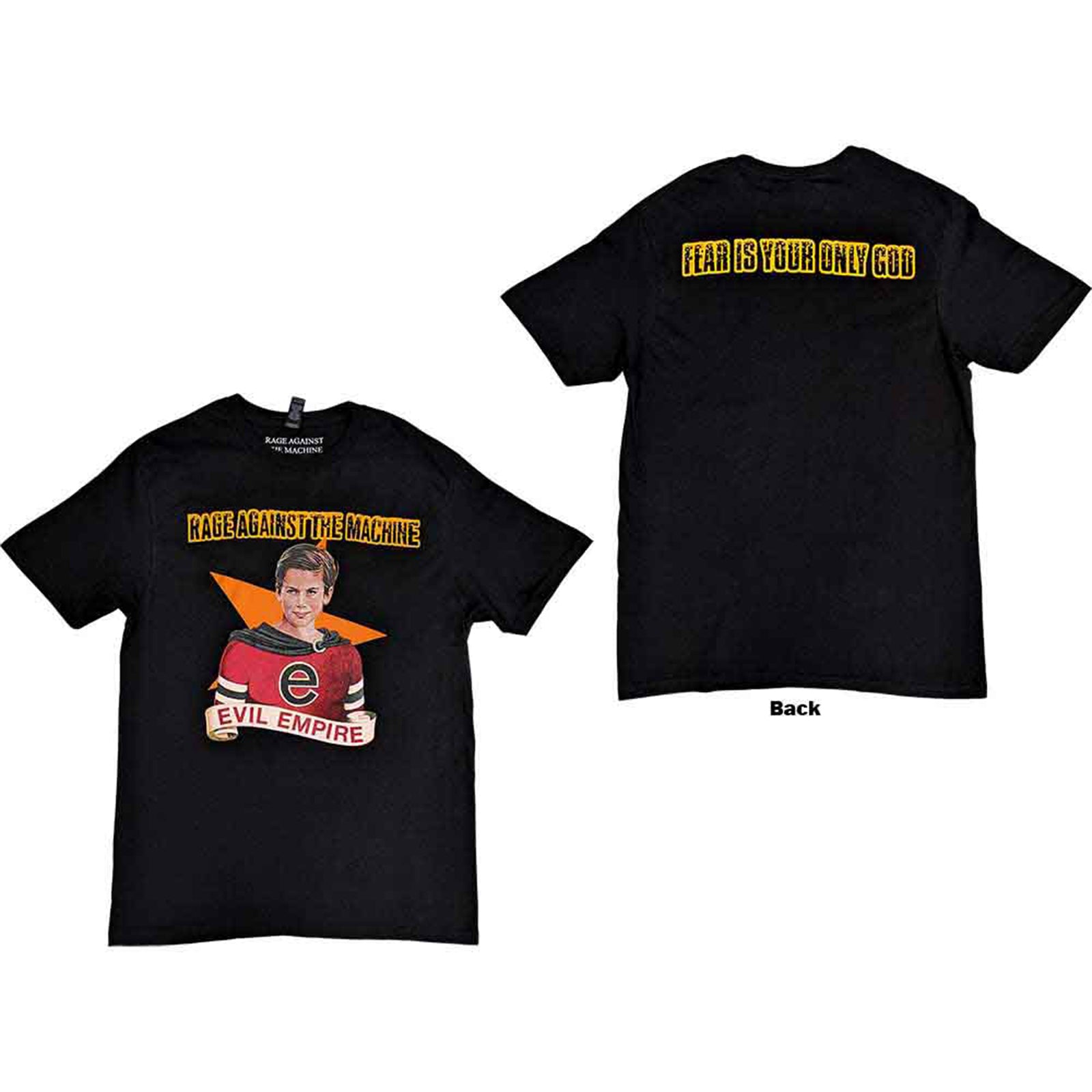 RAGE AGAINST THE MACHINE - FEAR IS OUR ONLY GOD - T-Shirt Black (Back Print)