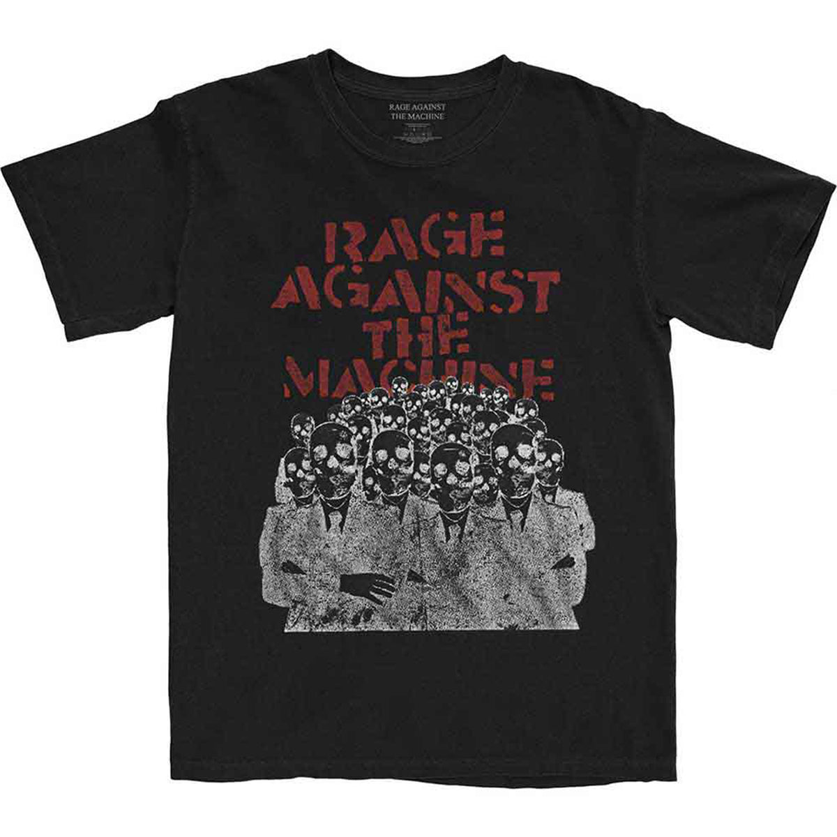 RAGE AGAINST THE MACHINE - CROWD MASKS - T-Shirt Black
