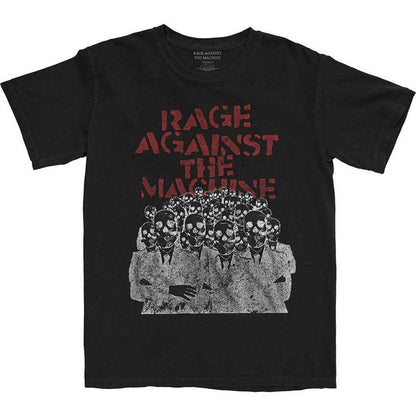 RAGE AGAINST THE MACHINE - CROWD MASKS - T-Shirt Black