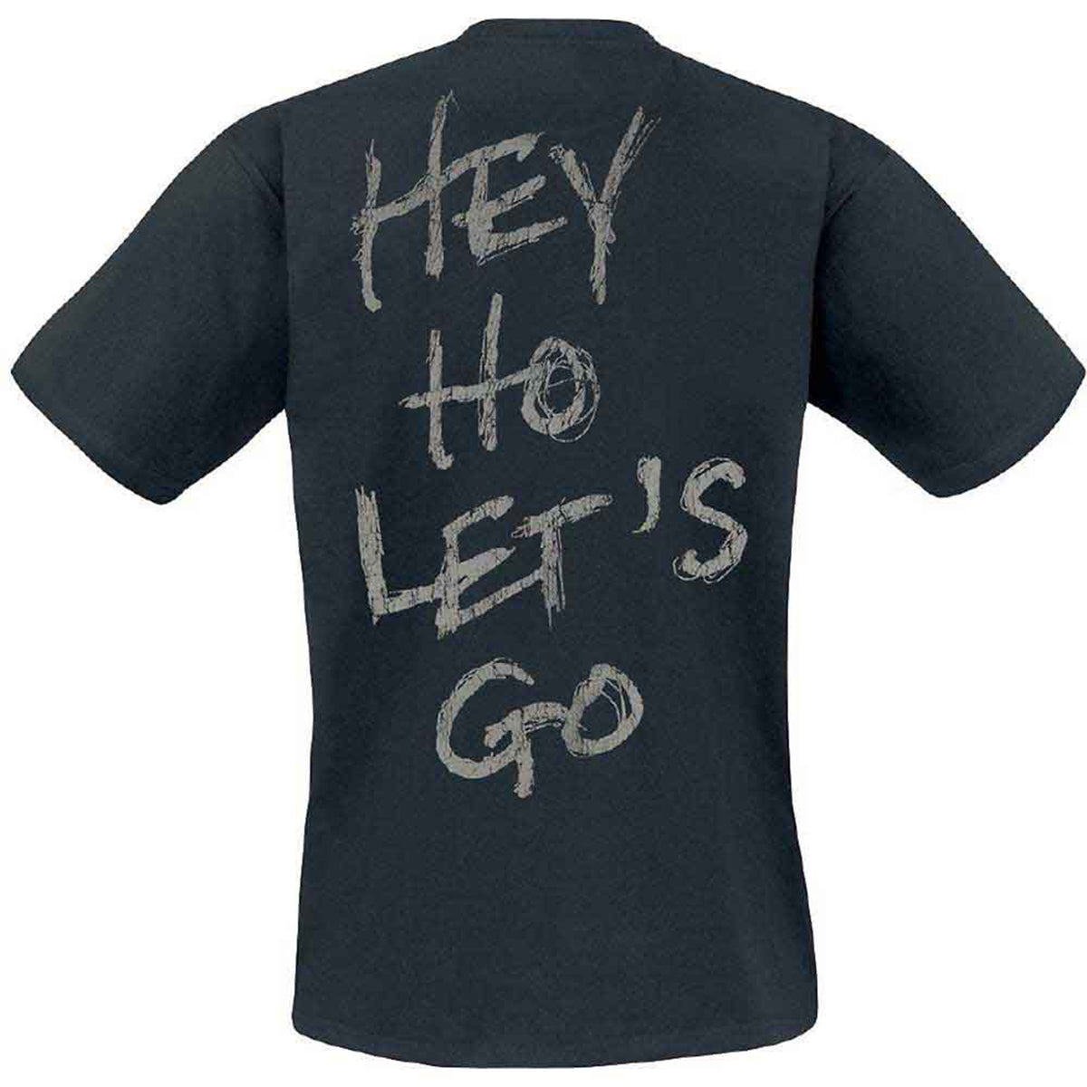 RAMONES - SEAL HEY HO - T-Shirt Black (Back Print)