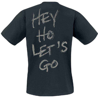 RAMONES - SEAL HEY HO - T-Shirt Black (Back Print)