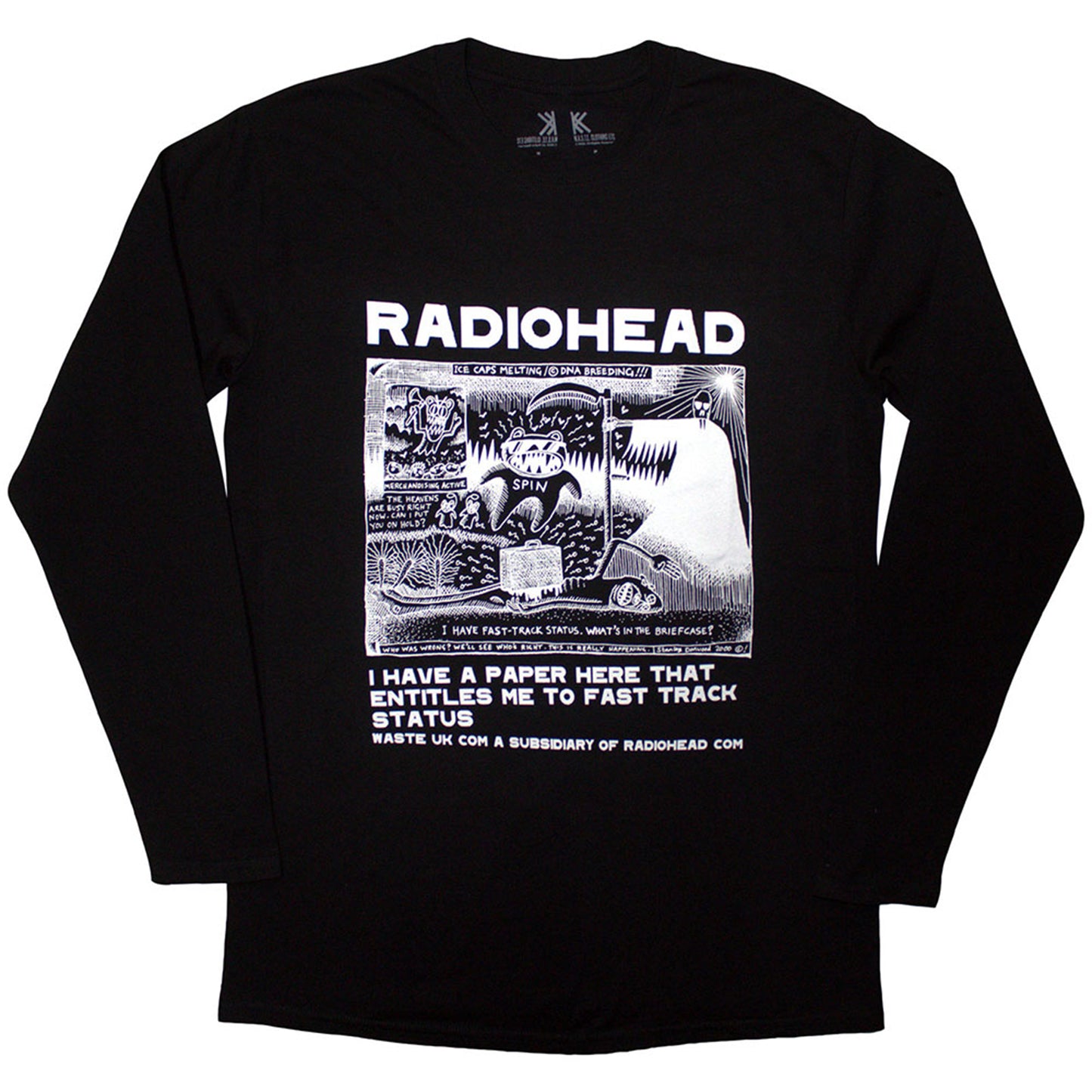 RADIOHEAD - ICE CAPS - Long Sleeve T-Shirt Black