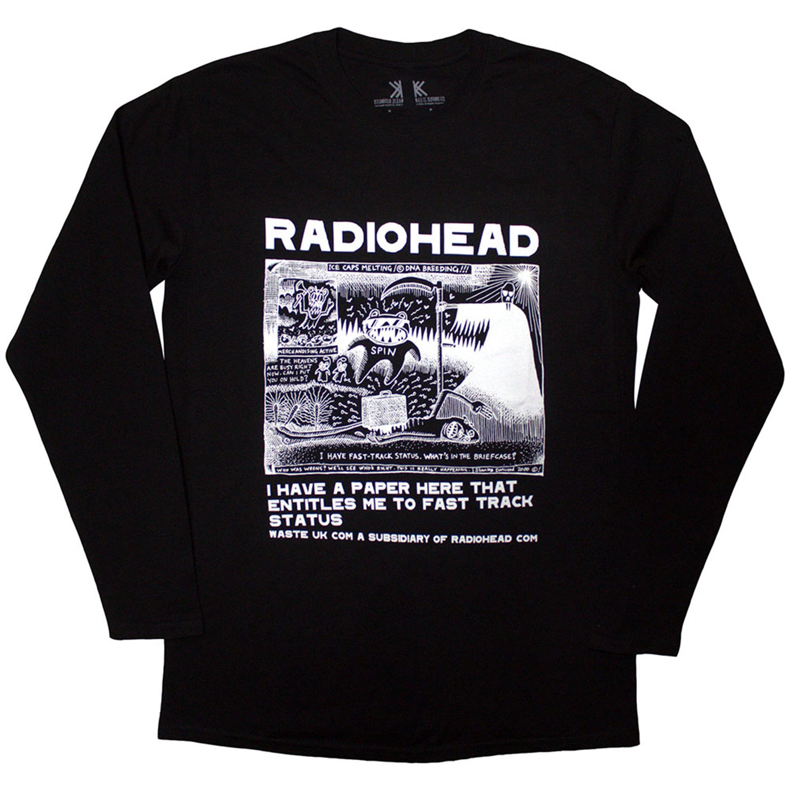 RADIOHEAD - ICE CAPS - Long Sleeve T-Shirt Black