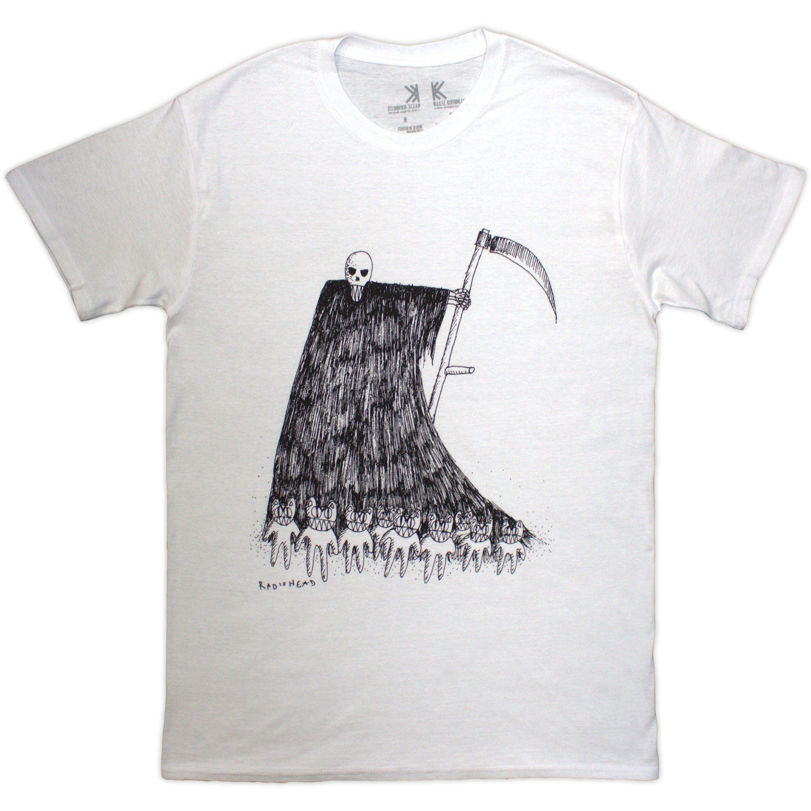RADIOHEAD - GRIM REAPER - Organic T-Shirt White