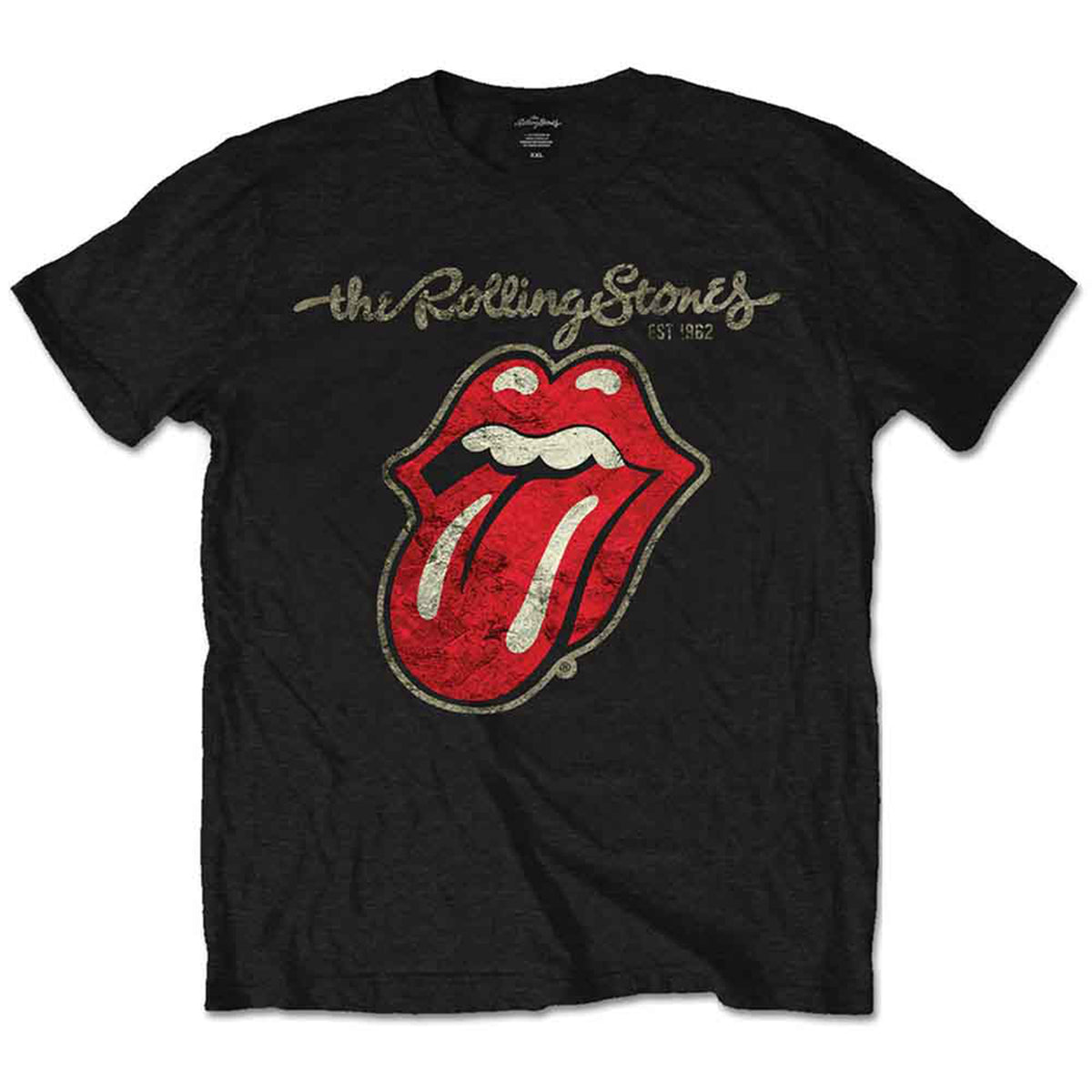 ROLLING STONES, THE - PLASTERED TONGUE - T-Shirt Black