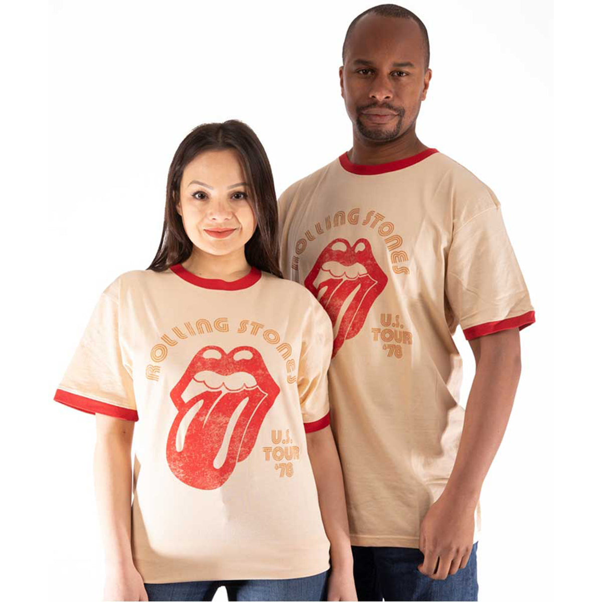 ROLLING STONES, THE - US TOUR '78 - Ringer T-Shirt Neutral