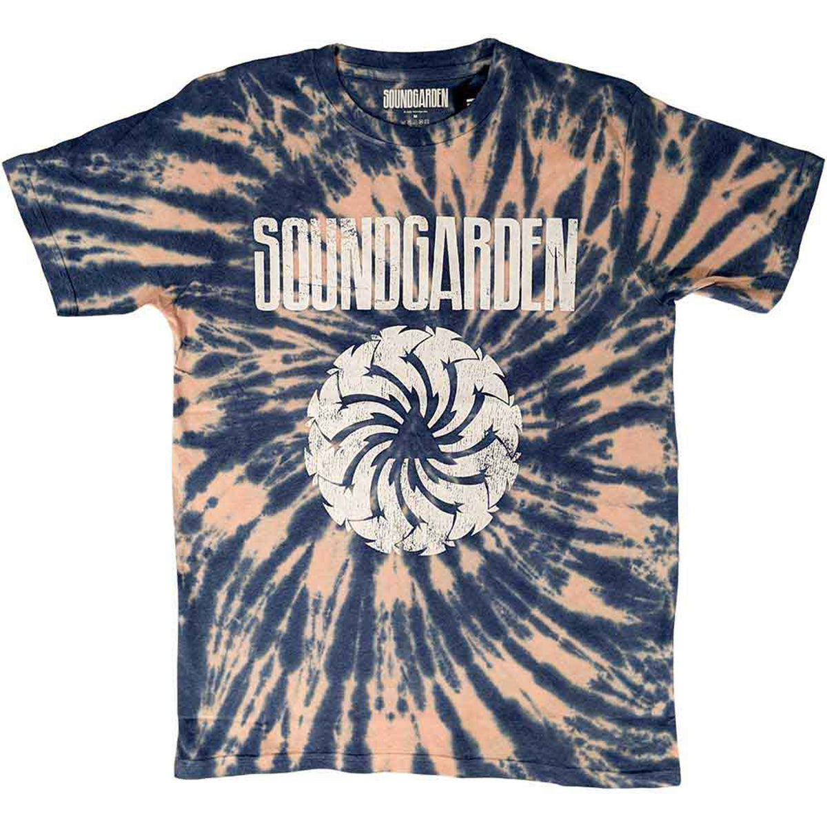 SOUNDGARDEN - LOGO SWIRL - T-Shirt Blue (Wash Collection)