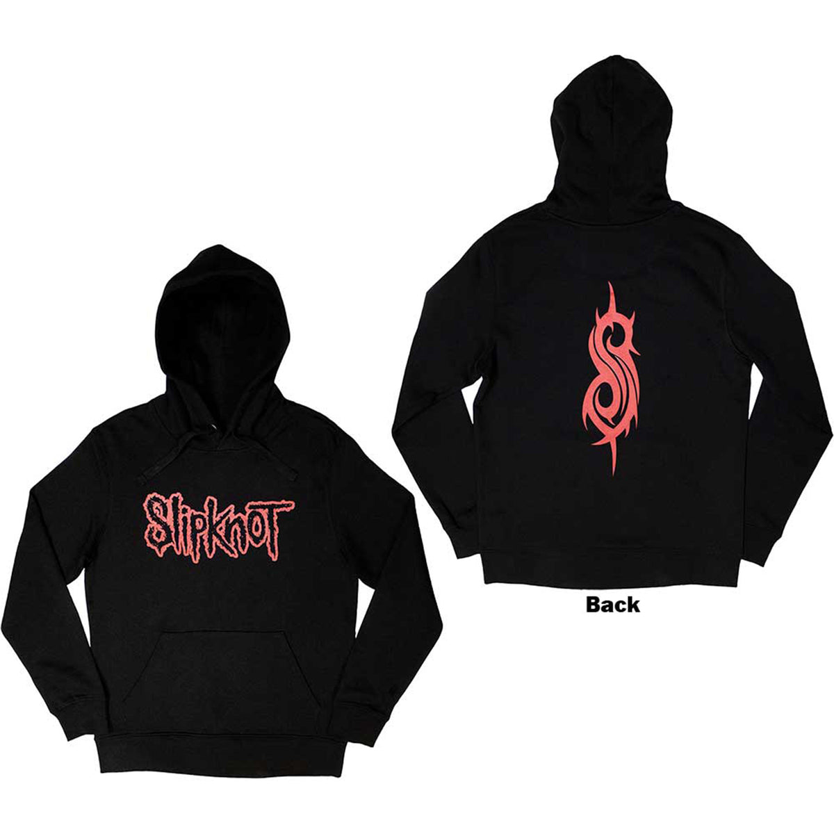 SLIPKNOT - LOGO - Pullover Hoodie Black (Back Print)