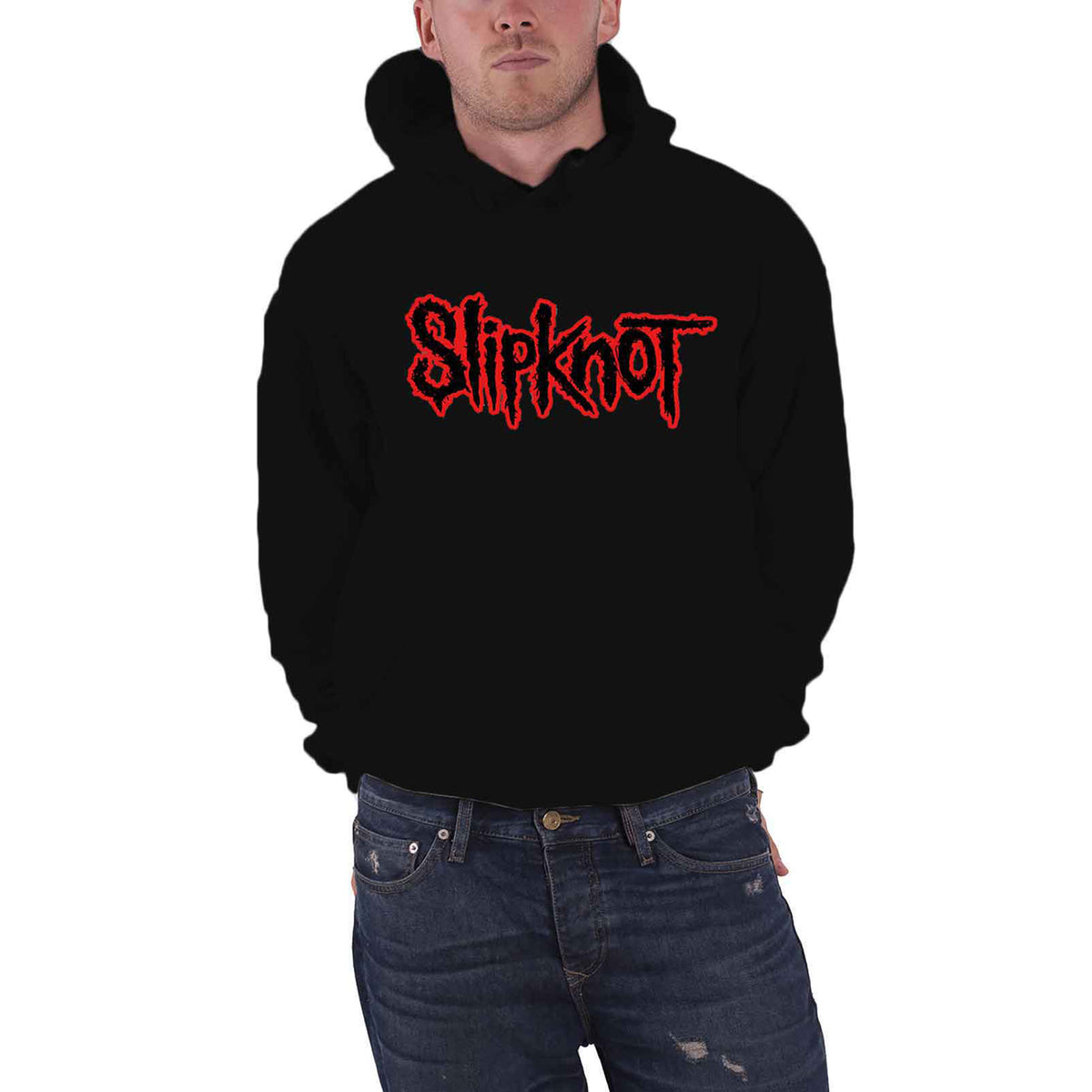 SLIPKNOT - LOGO - Pullover Hoodie Black (Back Print)