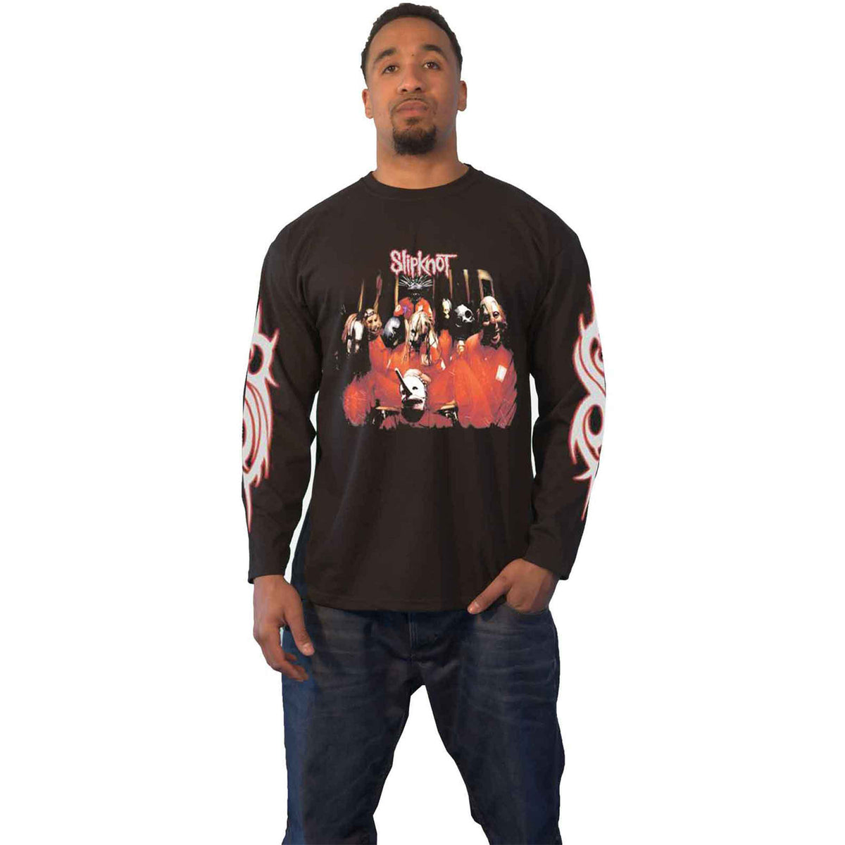 SLIPKNOT - SPIT IT OUT - Long Sleeve T-Shirt Black (Back & Sleeve Print)