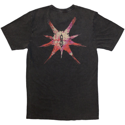 SLIPKNOT - THE END, SO FAR BARCODE - Stone Wash T-Shirt Grey (Back Print)