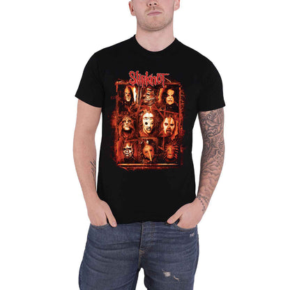 SLIPKNOT - RUSTY FACE - T-Shirt Black (Back Print)