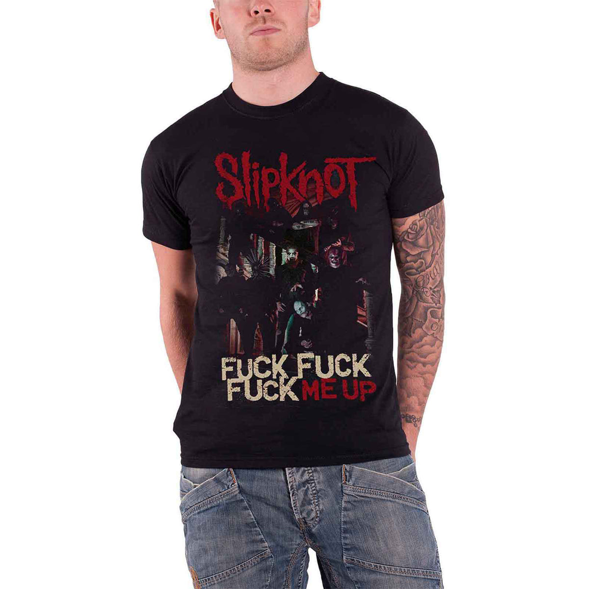 SLIPKNOT - FUCK ME UP - T-Shirt Black (Back Print)
