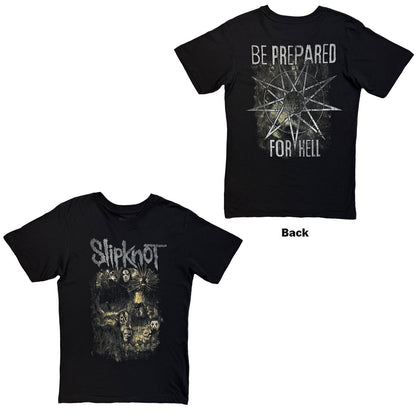 SLIPKNOT - SKULL GROUP - T-Shirt Black (Back Print)