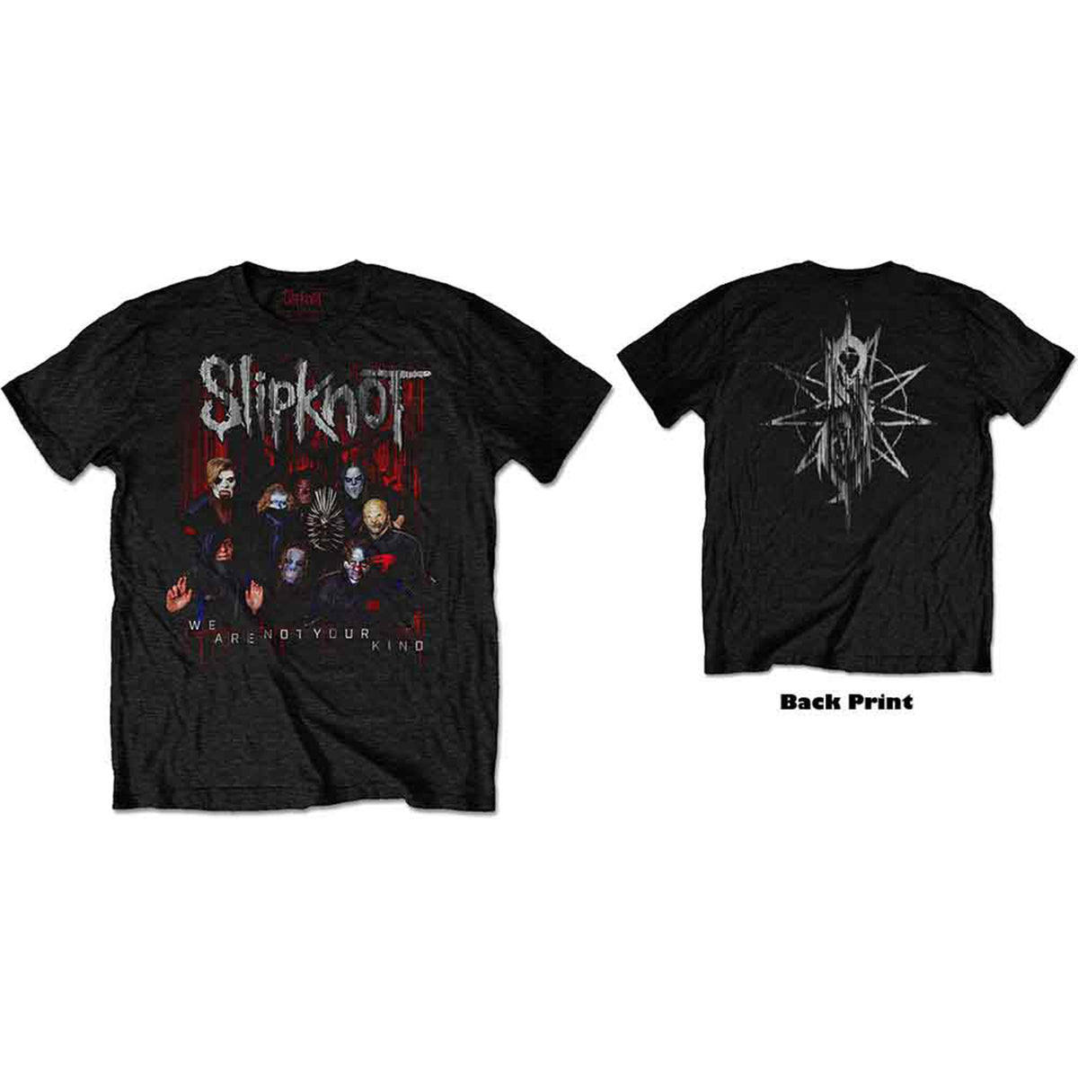 SLIPKNOT - WANYK GROUP PHOTO - T-Shirt Black (Back Print)