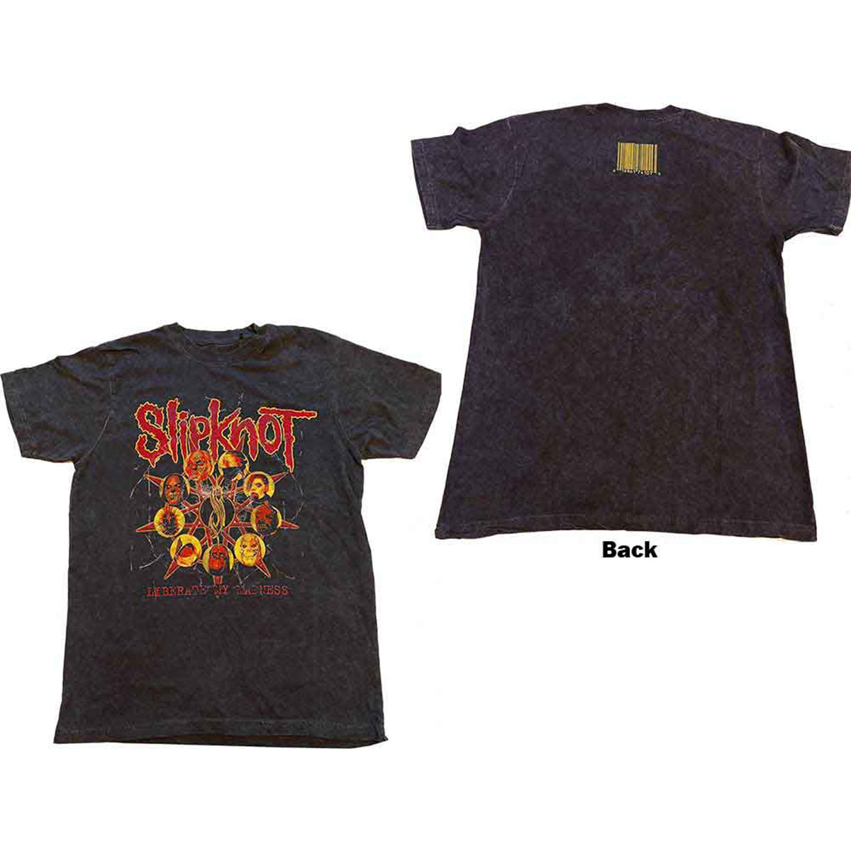 SLIPKNOT - LIBERATE - T-Shirt Black (Back Print & Wash Collection)