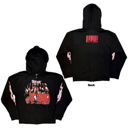 SLIPKNOT - SPIT IT OUT - Zipped Hoodie Black (Back Print)