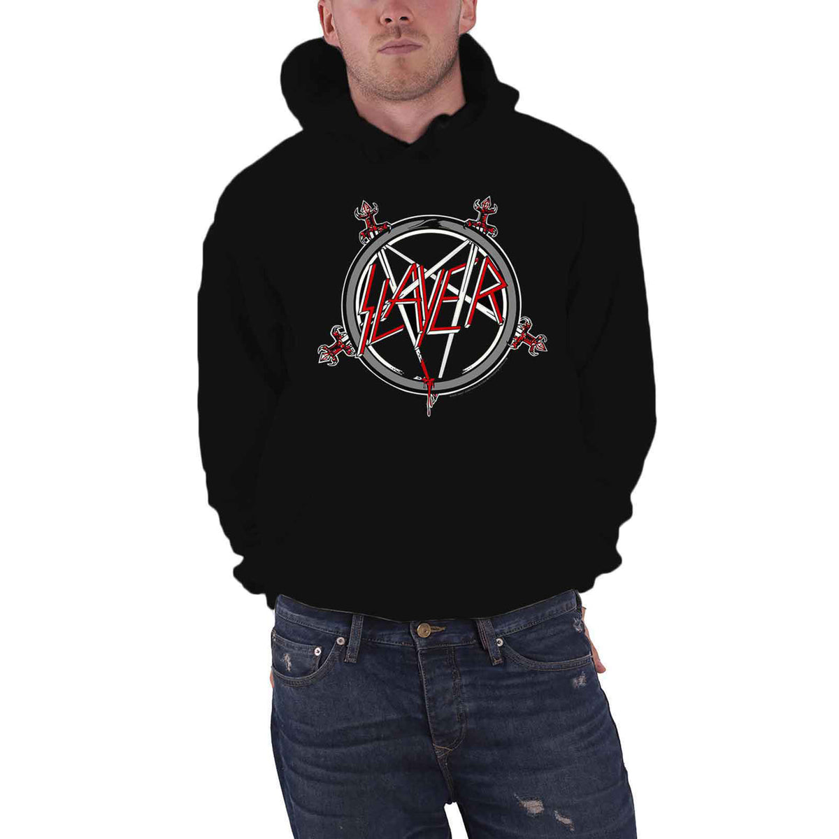 SLAYER - PENTAGRAM - Pull à capuche noir