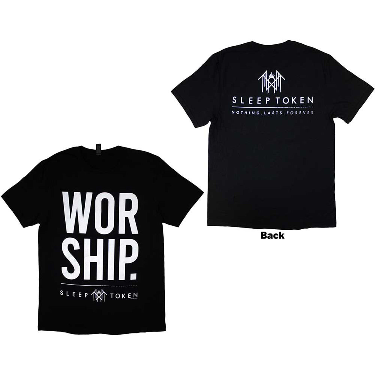 SLEEP TOKEN - WORSHIP - T-Shirt Black (Back Print)
