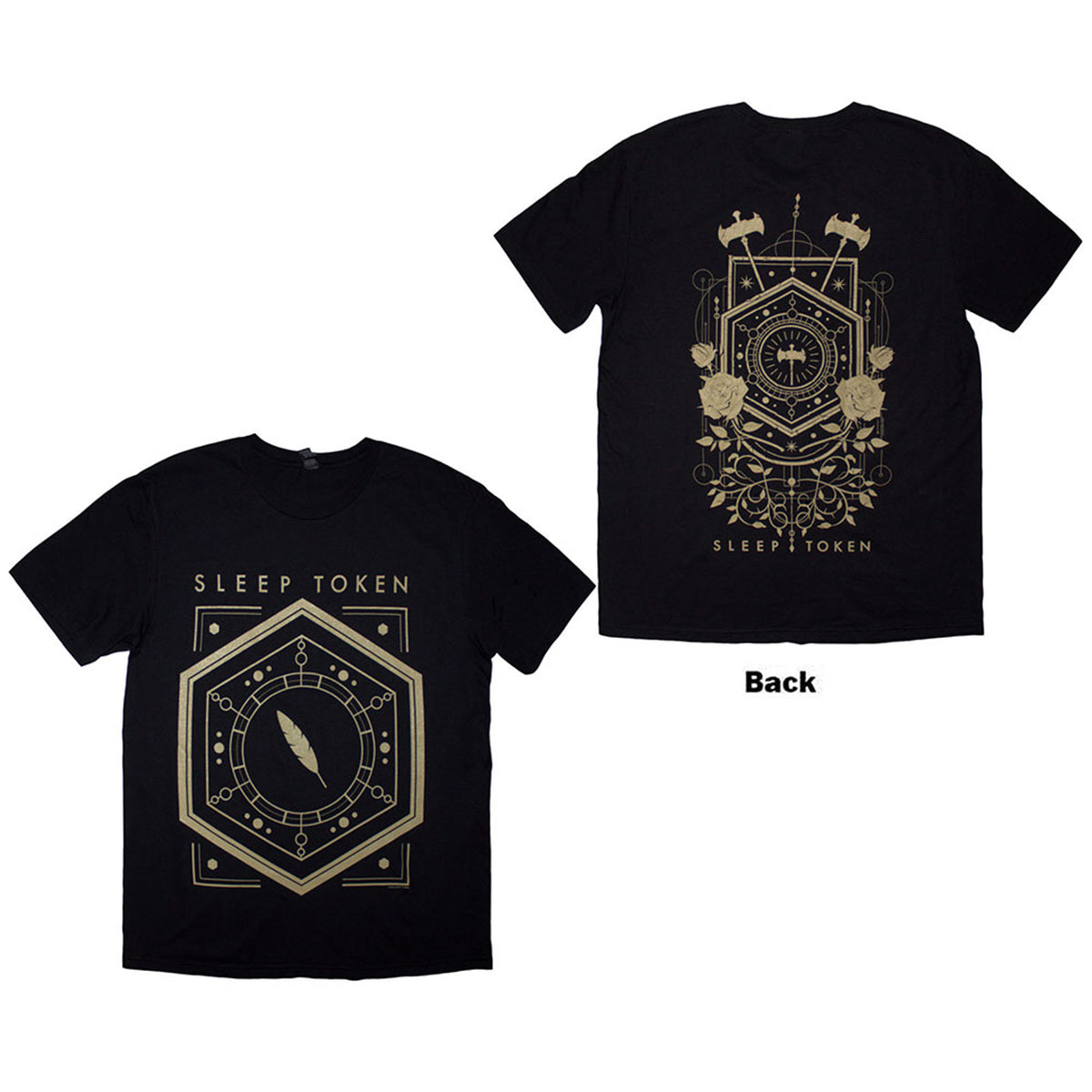 SLEEP TOKEN - EMERGENCE FEATHERED HOST - T-Shirt Black (Back Print)