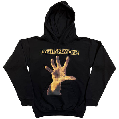 SYSTEM OF A DOWN - HAND - Pullover Hoodie Black