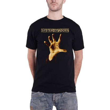 SYSTEM OF A DOWN - HAND - T-Shirt Black