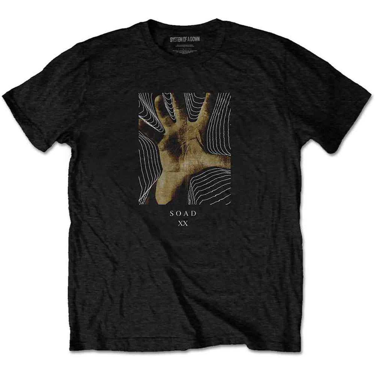 SYSTEM OF A DOWN - 20 YEARS HAND - T-Shirt Black